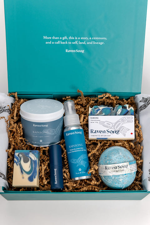 Rainsong Luxury Artisan Gift Box | Sea Salt + Agave + Vetiver
