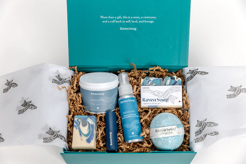 Rainsong Luxury Artisan Gift Box | Sea Salt + Agave + Vetiver