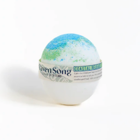 Coastal Release Bath Bomb | Eucalyptus + Rosemary