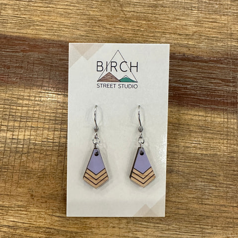 Birch street studio Solid wysteria dangle earrings