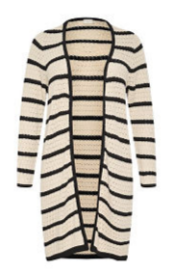 KCelina Knit Cardigian | Feather Gray and Black