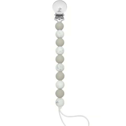 Lolli Pacifier Clip | Marble Grey