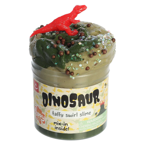 giftable loveable crafty slime for anyone who likes to de-stress with their hands and a side of dinosaur fun