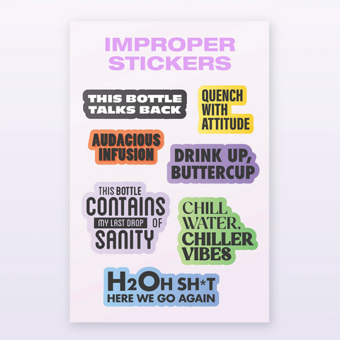 stickers, funny, fun, home, water bottles, mugs