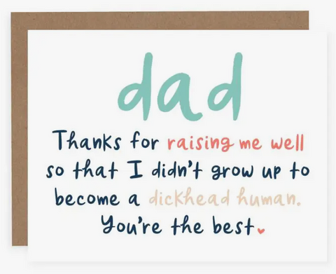 Dad D*ckhead Human Card