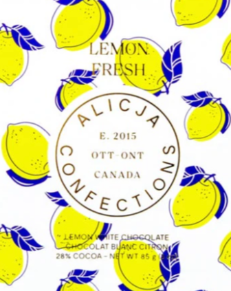 ALICJA CONFECTIONS - LEMON FRESH | LEMON WHITE CHOCOLATE