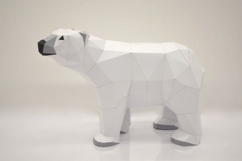 Low Poly Paper Kits - Polar Bear Standing