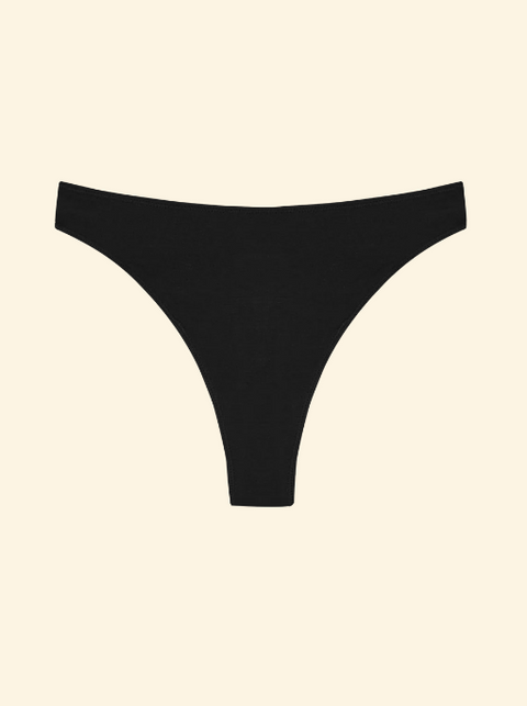 High Rise Thong | Black - 20% Off at Checkout