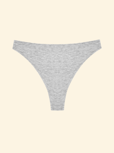 High Rise Thong | Grey - 20% Off at Checkout