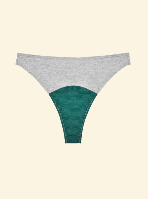 High Rise Thong | Grey - 20% Off at Checkout