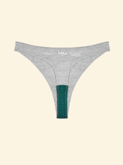 High Rise Thong | Grey - 20% Off at Checkout