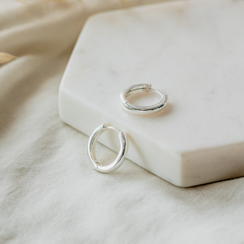 Mini Circular Hoops | Gold Or Silver