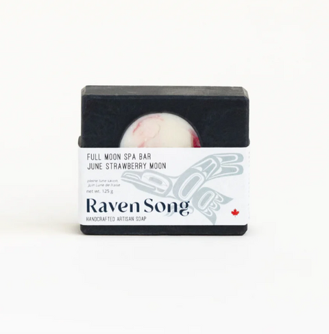 June Strawberry Full Moon Soap | Raspberry + Black Plum + Vanilla