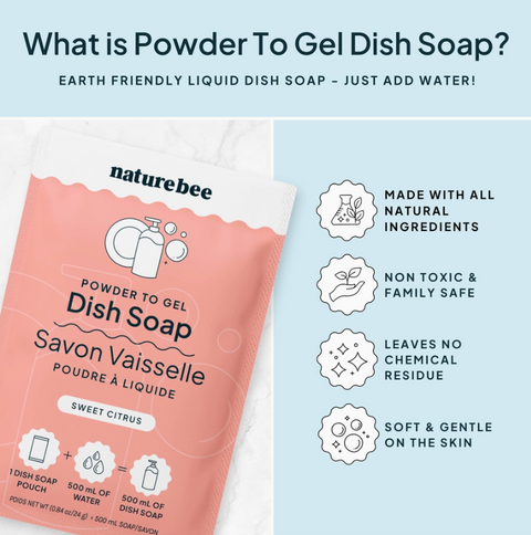 Powder To Gel Dish Soap | Sweet Citrus
