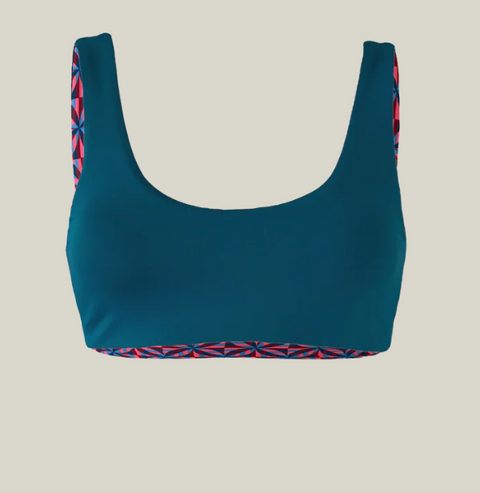 Calypso Bikini Top | Petrol/Stellar