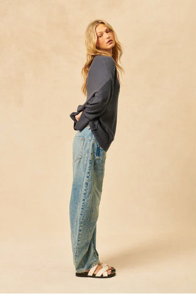 Avery Pullover | Oxford Blue
