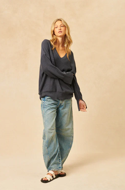 Avery Pullover | Oxford Blue