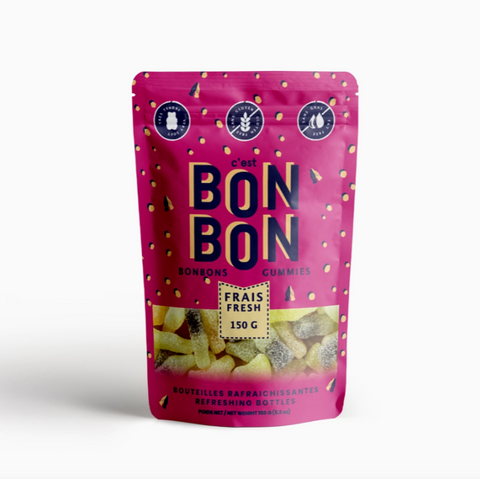 Sour Pop Bottles Gummy Candy | 150G