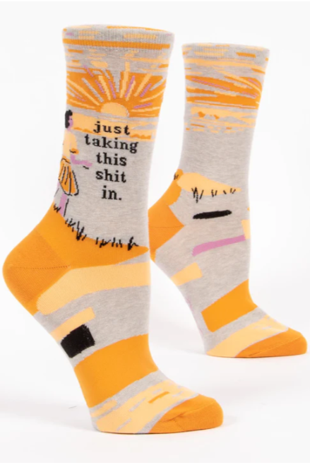 Just Taking This sh*t In | Crew Socks