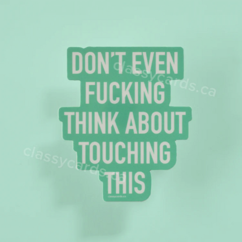 Sticker | Touch This