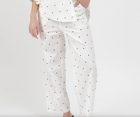 Poplin Drawstring | White