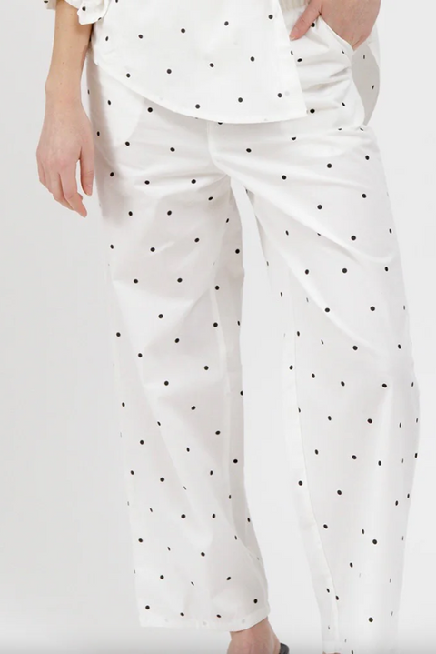 Poplin Drawstring | White