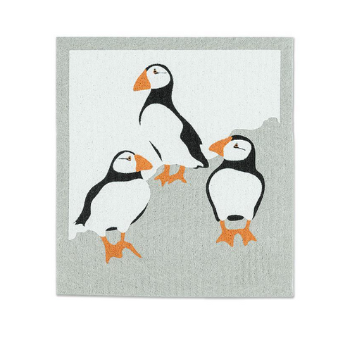 Puffins | Swedish Dishcloth 2 Pack
