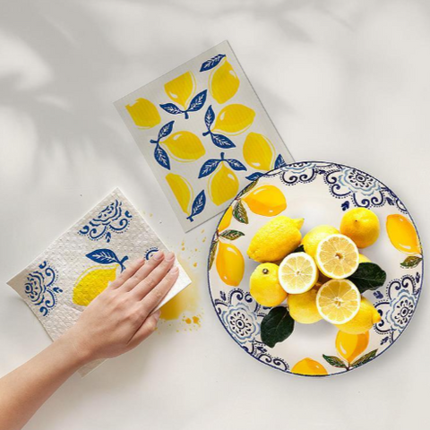 Sorrento Lemon | Swedish Dishcloth 2 Pack