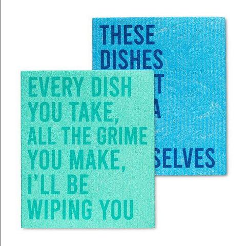 I'll Be Wiping You | Swedish Dishcloth 2 Pack