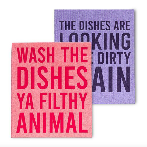 Ya Filthy Animal | Swedish Dishcloth 2 Pack
