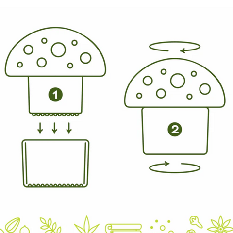 Merry Mushroom Herb Grinder