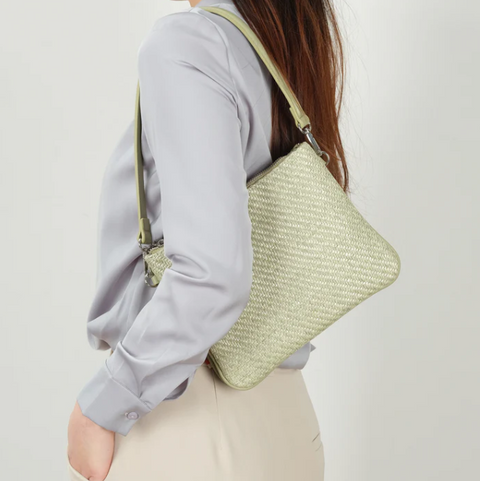 The 'SANDRINE' Shoulder / Crossbody #7261 | Light Green