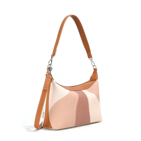 The 'JIA' Shoulder Bag Crossbody #7363 | Taupe Mix