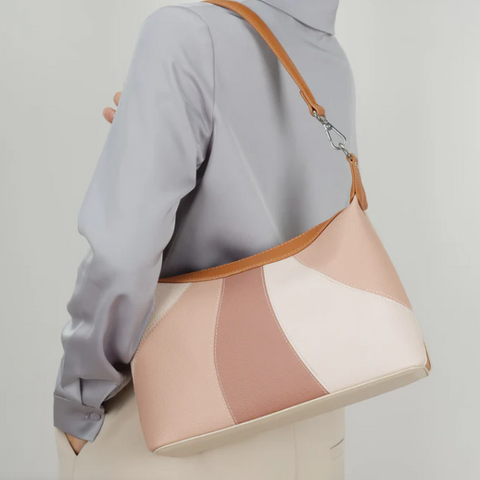The 'JIA' Shoulder Bag Crossbody #7363 | Taupe Mix