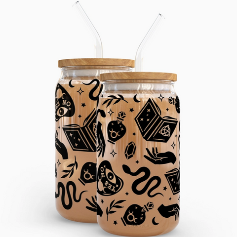 Spell Craft 16 oz Glass Cup
