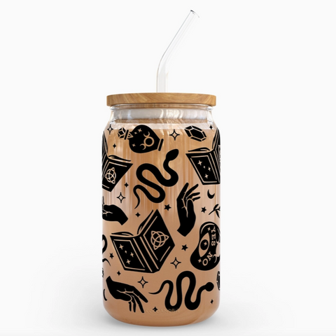 Spell Craft 16 oz Glass Cup