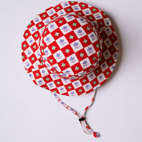 Flower Trails Boonie Hat | Red Berries
