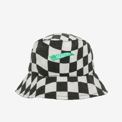 Racing Flag Bucket Hat | Black