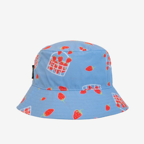 Strawberry Fields Bucket Hat | Salty Blue