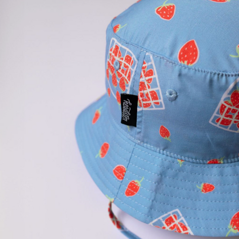 Strawberry Fields Bucket Hat | Salty Blue