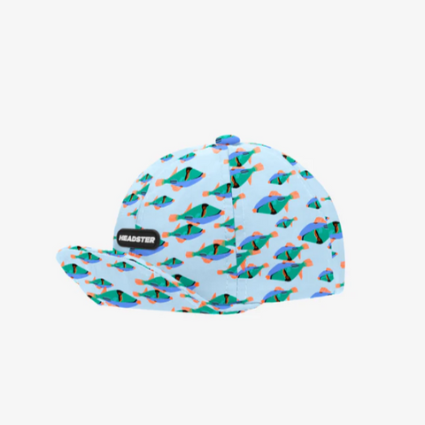 Colorful patterned cap on a white background