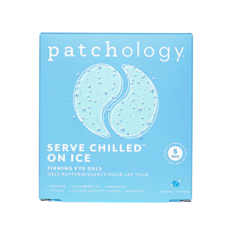 Patchology product packaging on a website page