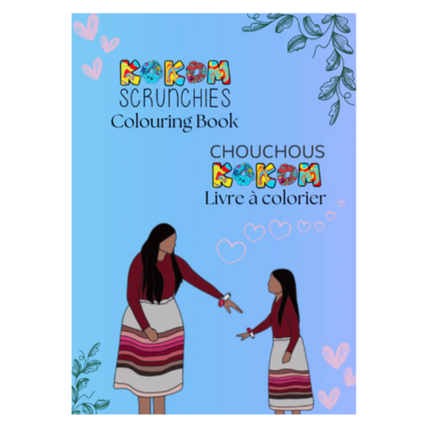 Interactive Colouring Book with 2 Sticker Pages (Bilingual)