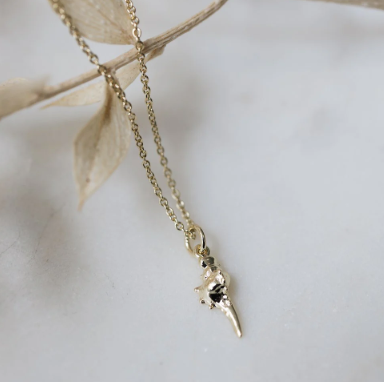 Conch Charm Necklace | Gold & Silver