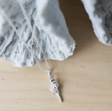 Conch Charm Necklace | Gold & Silver