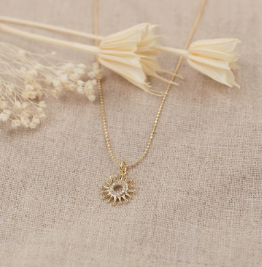 Sparkle Burst Necklace | Gold