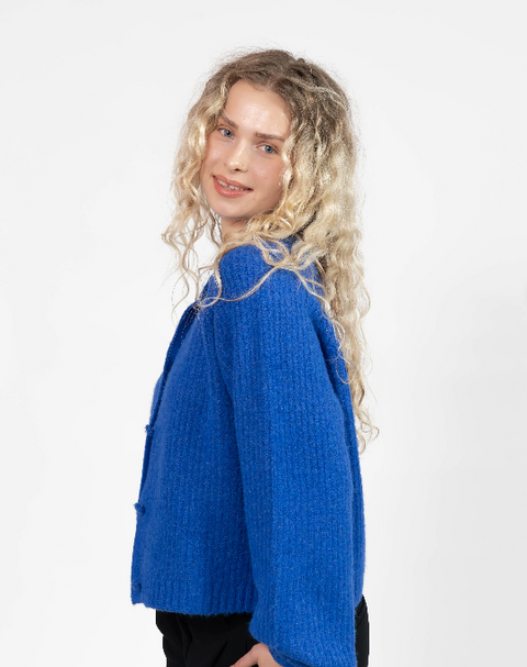 Esther Short Cardigan | Cobalt Blue