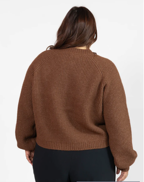 Esther Short Cardigan | Chestnut