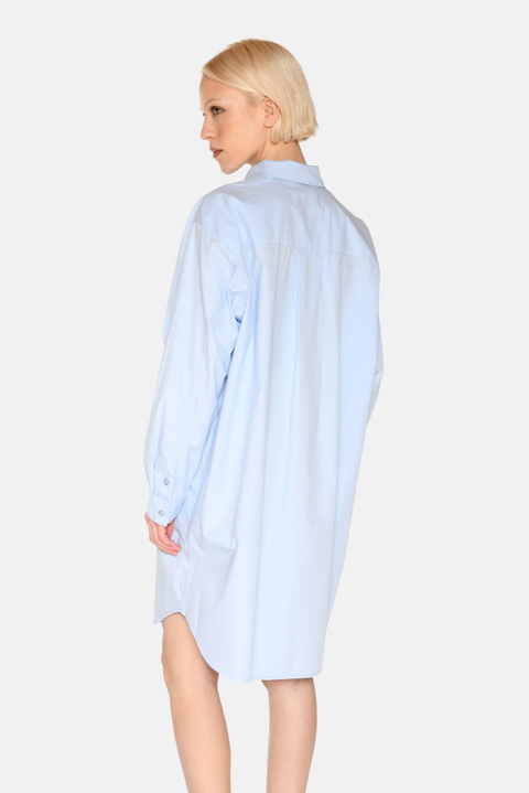 Hannah Shirt Dress | Light Blue