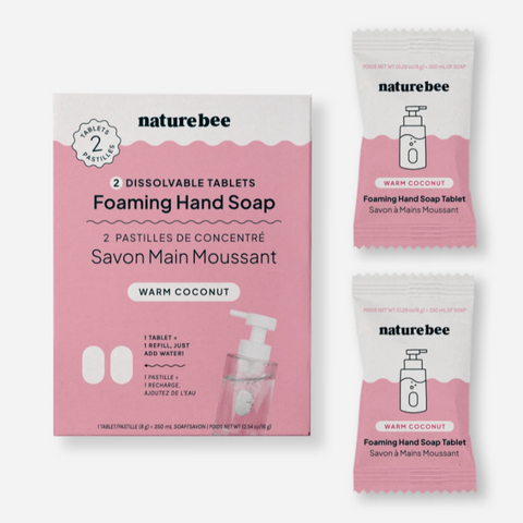 2 Concentrated Foaming Hand Soap Tablets (Box) | Warm Coconut